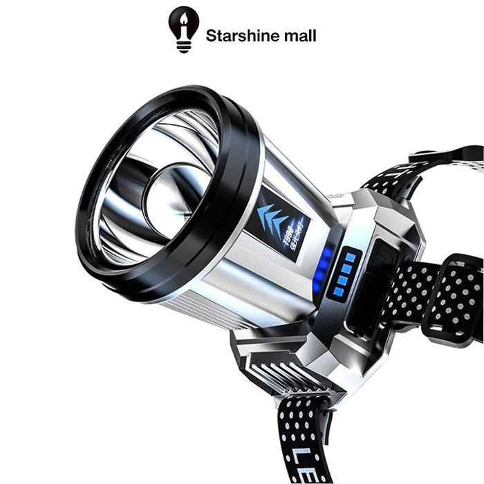 Senter Kepala Super Terang【Garansi 10 tahun】Headlamp Outdoor Lampu Senter Kepala LED Kuat Dapat Diis