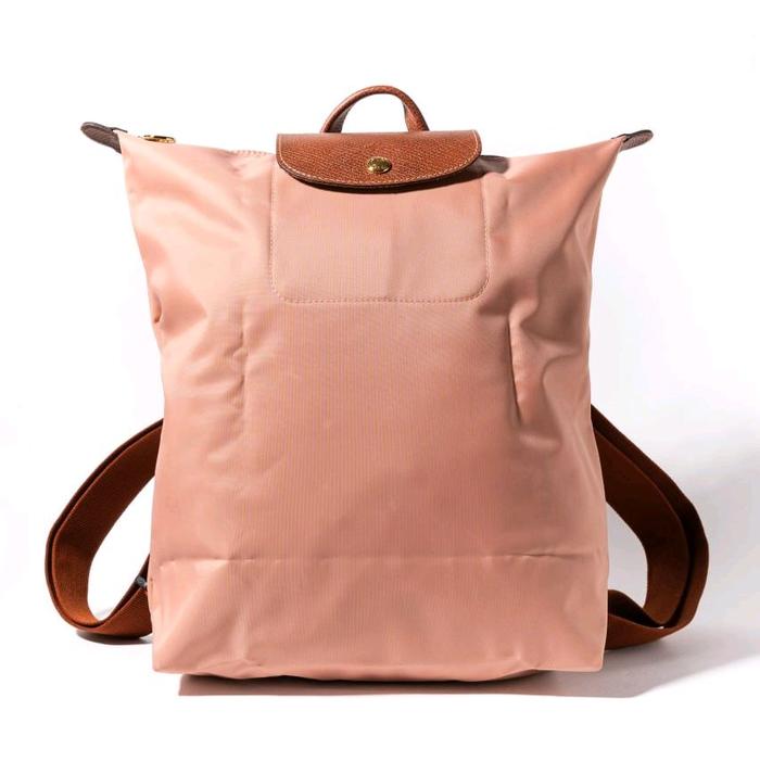 LONGCHAMP Le pliage original Medium backpack Pink Tea