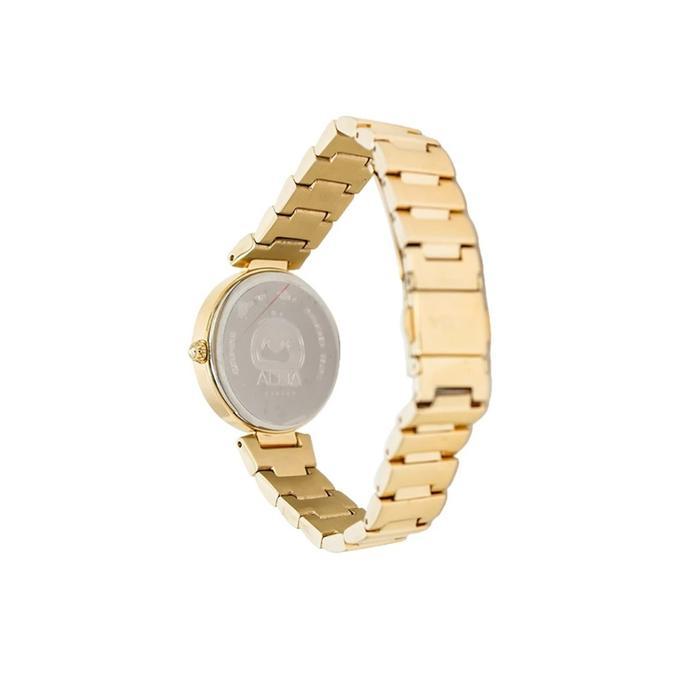 Alba Jam Tangan Wanita Fashion Ah7R04 / Ah7R04X1 Quartz Lht Gold Dial Stainless Steel Strap Watch