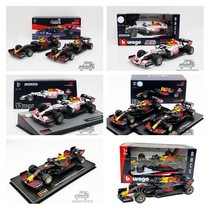 Bburago 1:43 2022 F1 RB Honda RB18 RB16 RB16B #11 Perez /33 Max