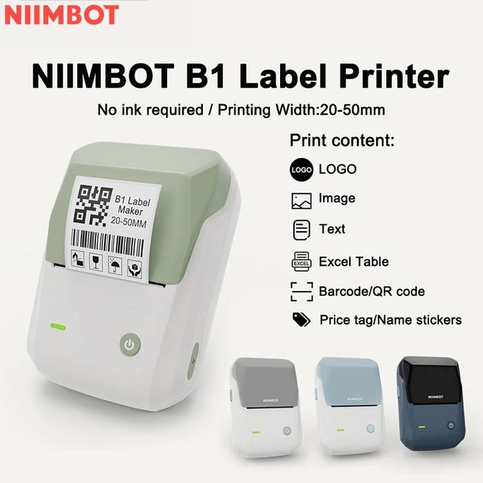 Quality product Niimbot B1 Label Printer Portable Handheld Thermal Mini Barcode QR Code Sticker Sti