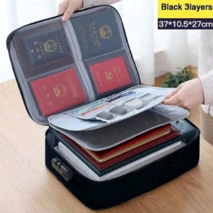 Tas dokumen Tas map tas berkas password 3 digit