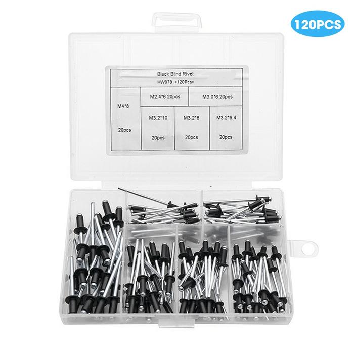 1Set Rivet Rivet Aluminium Paku Keling Aluminium Paku Keling Almunium Riveter Nail Paku Ripet Rivet 