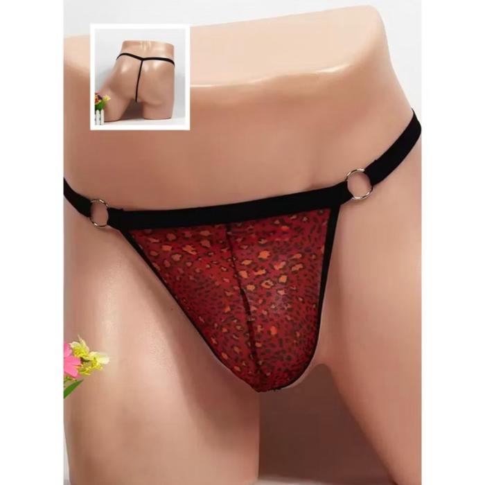 οΏΌG String Cowok Sexy leopard Print mini thong Celana Dalam Pria cd dewasa