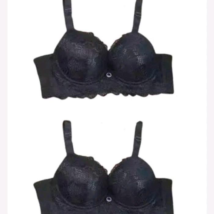 Chelyne BH Busa tebal Push Up Full Brukat Wanita Nyaman