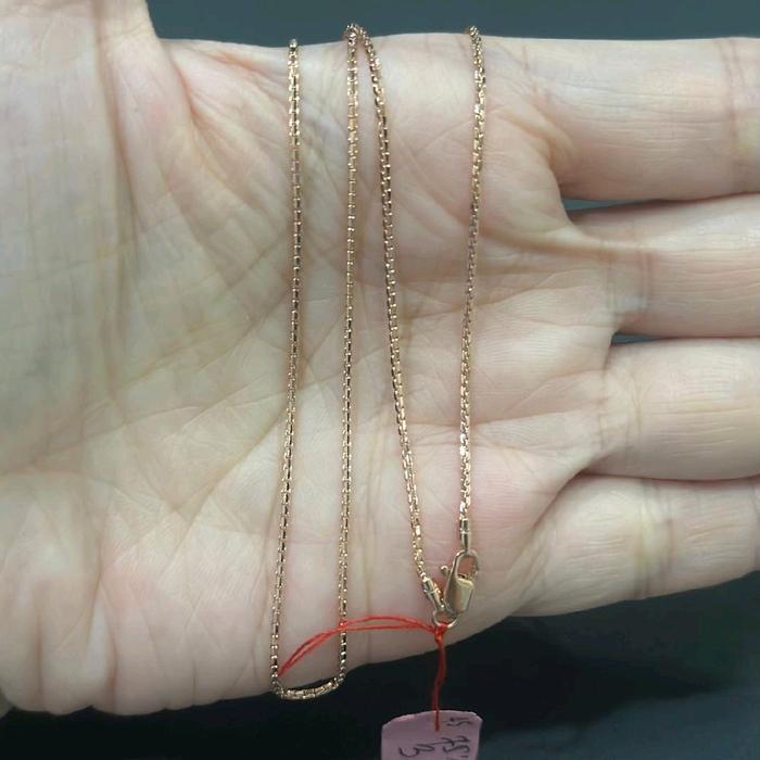 Kalung emas italy kaca kadar 17K Rosegold