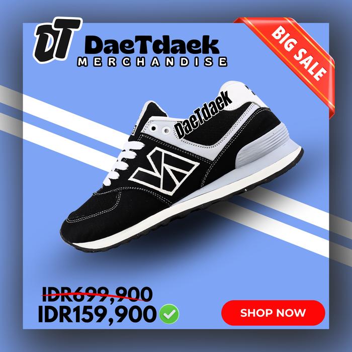 SPESIAL PROMO Sepatu Kets Hitam Sneakers New Belen NB574 Black Classic Legacy Unisex Pria Wanita