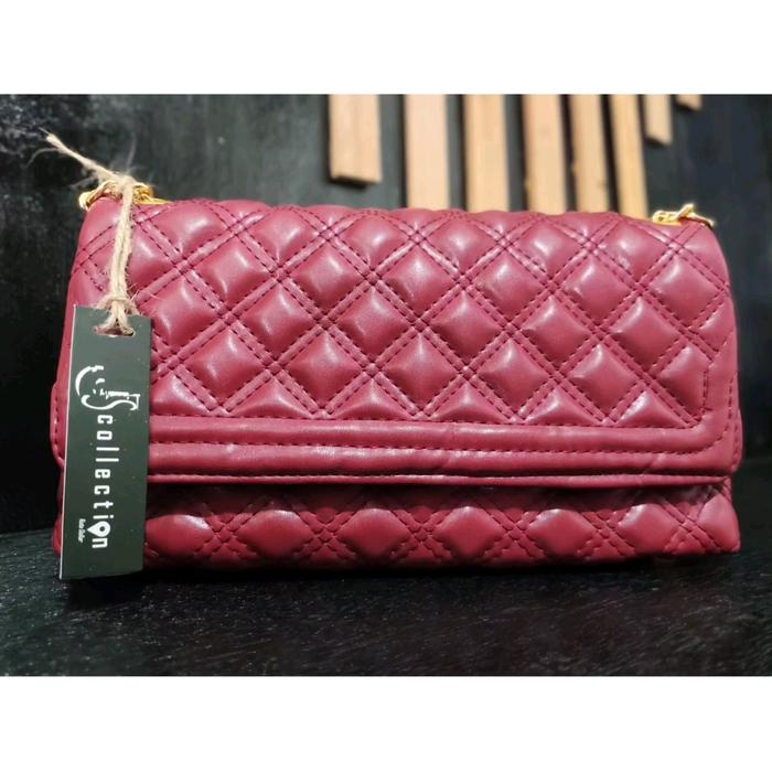 TAS WANITA / SLINGBAG / HANDBAG/ BAHAN KULIT / PUNYA 2 RUANG BESAR / HARGA SESUAI DENGAN DOMISILI PE