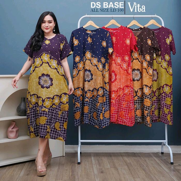 PROMO TERMURAH DASTER base Santai - 90 Ribu Dapat 3 Pcs Kain Rayon Santung premium