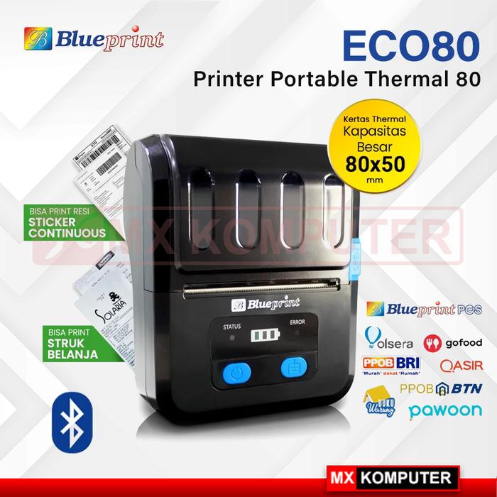 Printer Portable Thermal 80 BLUEPRINT ECO80 USB + Bluetooth
