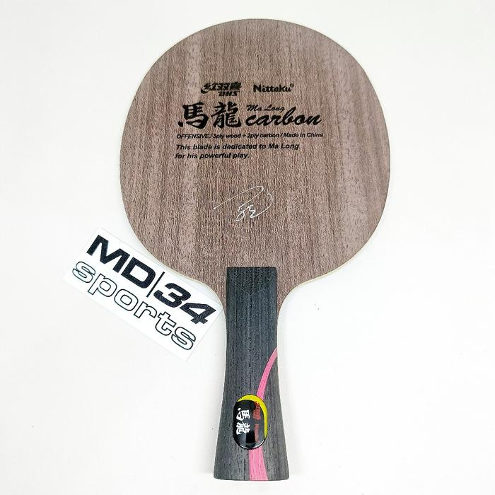 Kayu Nittaku Ma Long Carbon - blade / kayu / bet pingpong murah