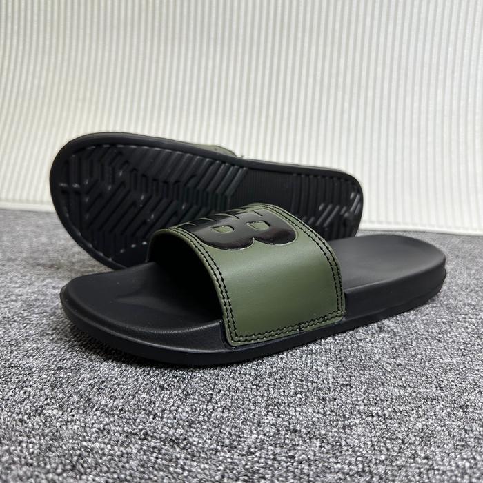 Sandal Slop NB Original Import Pria Wanita Sandal Slide Puppies -NB-hitam Karet Shoes Anti Slip Anti