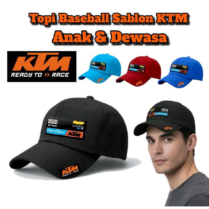 Topi Dewasa Dan Anak Model Baseball Sablon Racing Team KTM