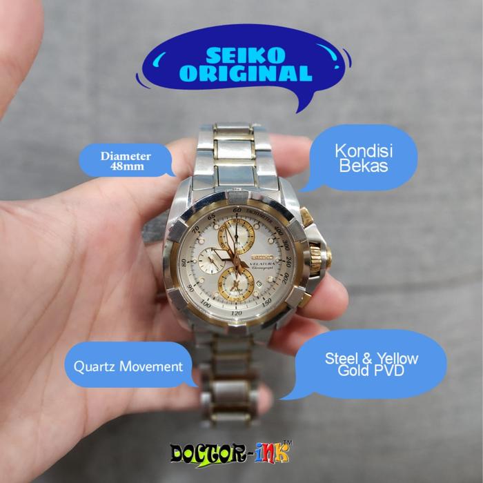 Seiko Velatura Chronograph Perpetual Bekas-Second ORIGINAL