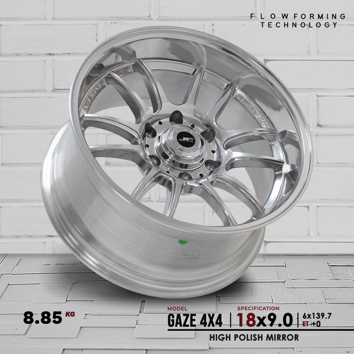 GAZE 4X4 HIGH POLISH MIRROR VELG JF LUXURY R18
