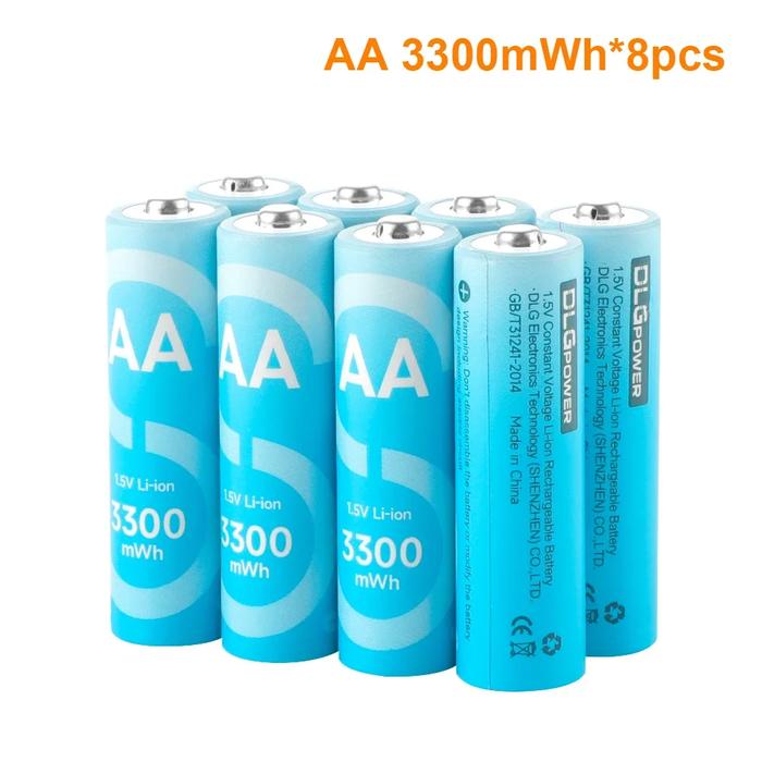 DLGPOWER 1.5V Lithium Battery AA/AAA Rechargeable battery with charger for Camera Electric toy Remot