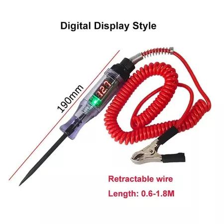 Tespen Digital DC Multifungsi Tespen Listrik Mobil Motor 3V/12v/24v/36V/48V Auto Voltage Universal D