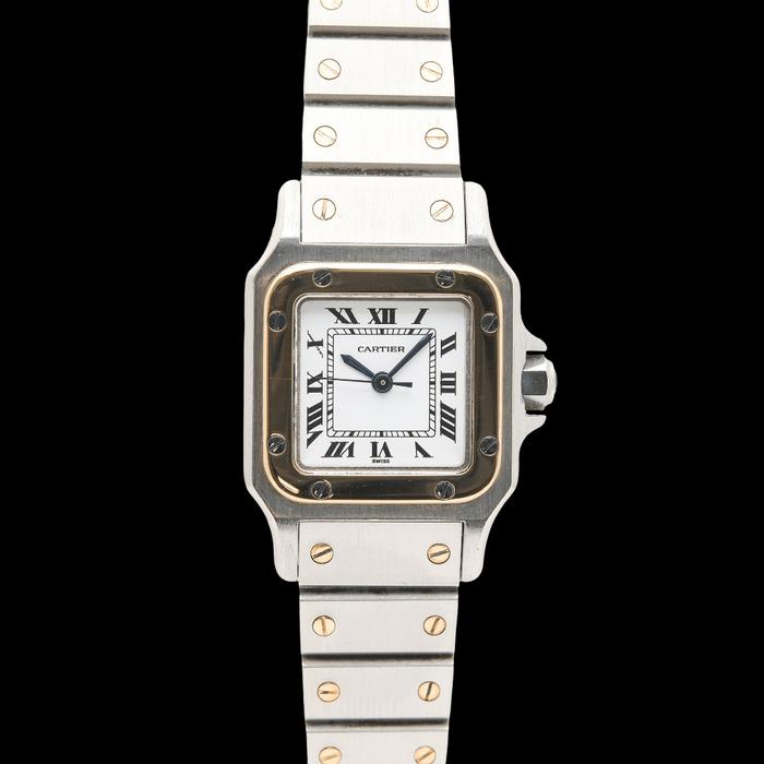 Cartier Santos Carree Small Two-Tone Automatic REF 0902