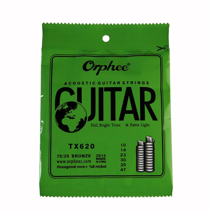 20 Set Orphee TX620 (010-047) Extra Light Folk Guitar Strings