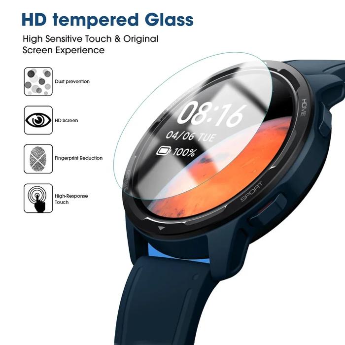 Tempered Glass for S1/S1 Pro/S1 Active Cover HD Screen Protector Anti-scratch Film for Mi Watch S1 P