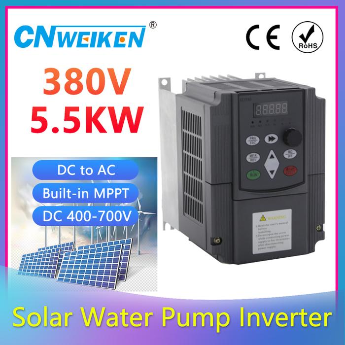 5.5KW 380V VFD Inverter DC to AC Solar Frequency Inverter 3 phase