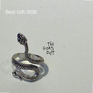The Goats Dept - Nagini Snake Ring Original / tgd650 cincin ular model hitam silver perak urban styl