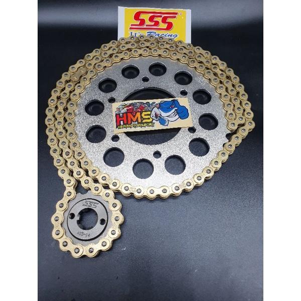 GIR SET GEAR SET SSS 415 TIPIS VIXION VIXION NEW NVL NVA MX KING BYSON R15 V2 RANTAI GOLD