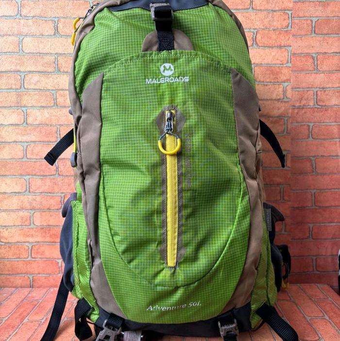 Tas Ransel Maleroads Adventure 50Liter outdoor Hiking + Raincover original Brand Second 1mp0rt