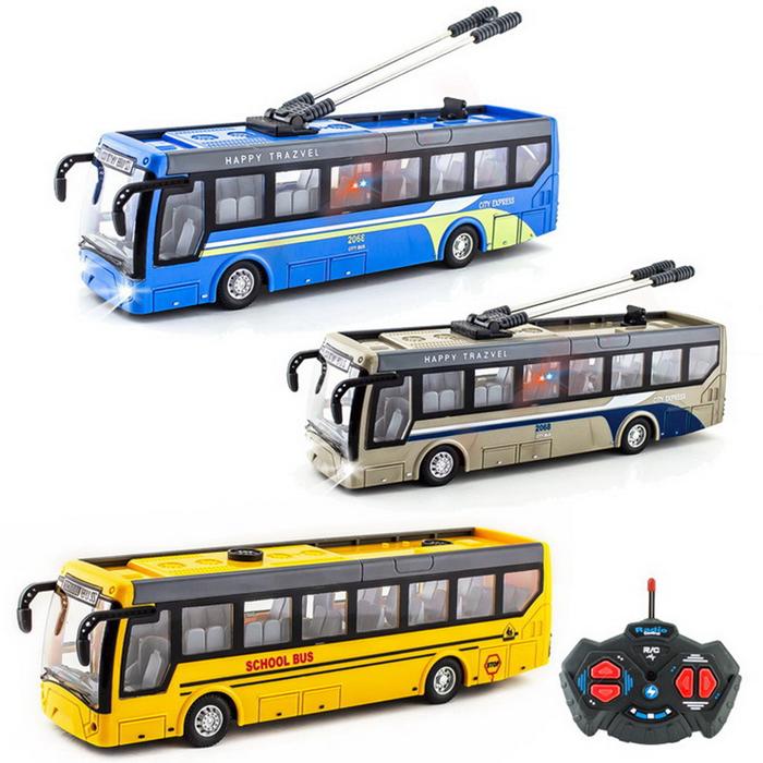 New Children Toy Car Charging Remote Control Car Wireless Remote Control Bus Tourist Sightseeing Bus