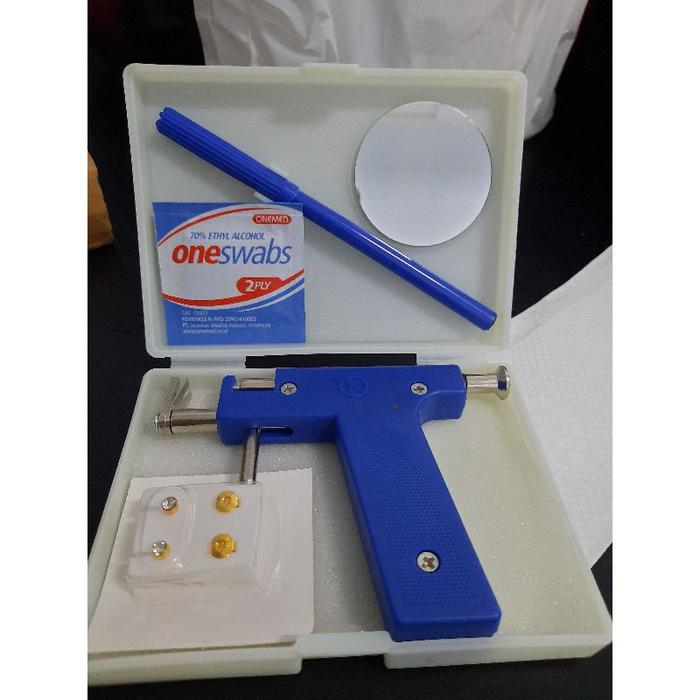 Alat Tindik Telinga bayi, anak, maupun dewasa ( Free sepasang anting dan alkohol swab)