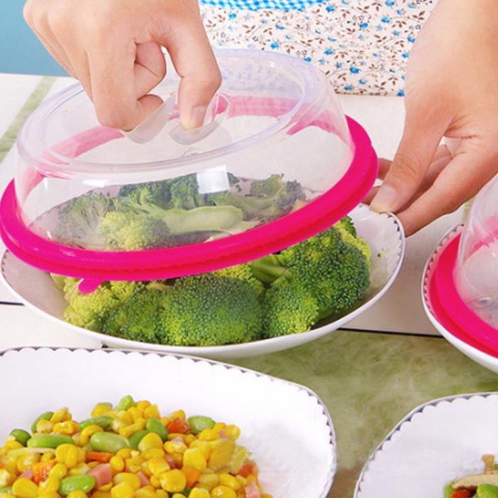 Tudung Saji MINI Makanan Bulat Karet - Rubber food cover - Penutup Piring Mangkuk tempat makanan Man