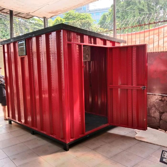 Booth container / Stand gerobak kontainer storage KNOCKDOWN 2.5x2x2