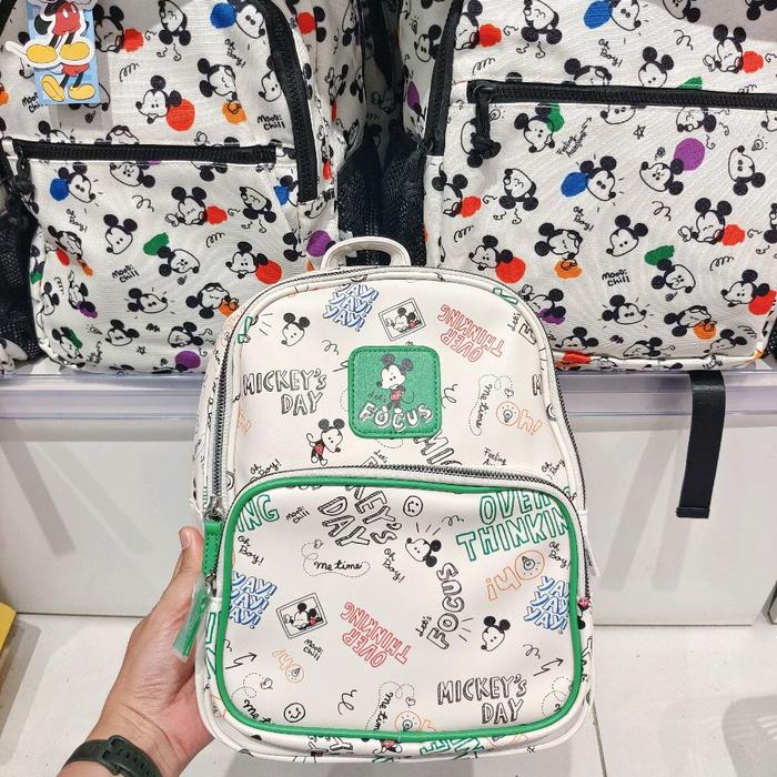 MINISO Tas Ransel / Backpack DISNEY MICKEY MOUSE Collection (Kulit Mini / PVC MICKEY)