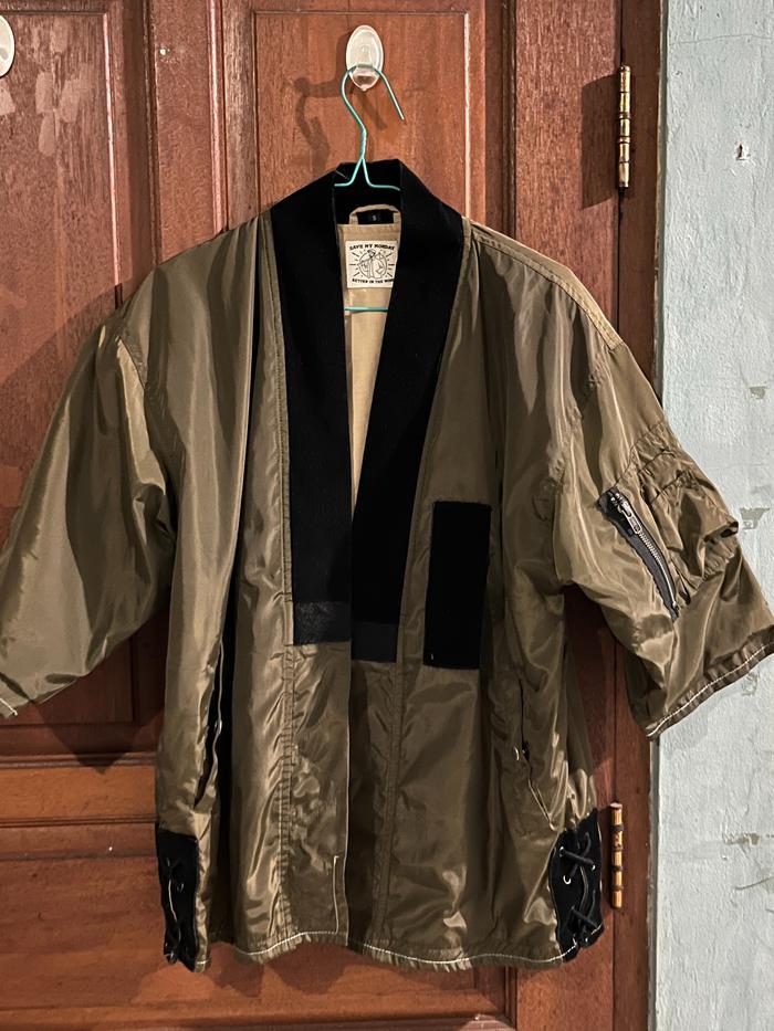 Jaket Bomber Pria Save My Monday Shogun Kimono Olive - S Second