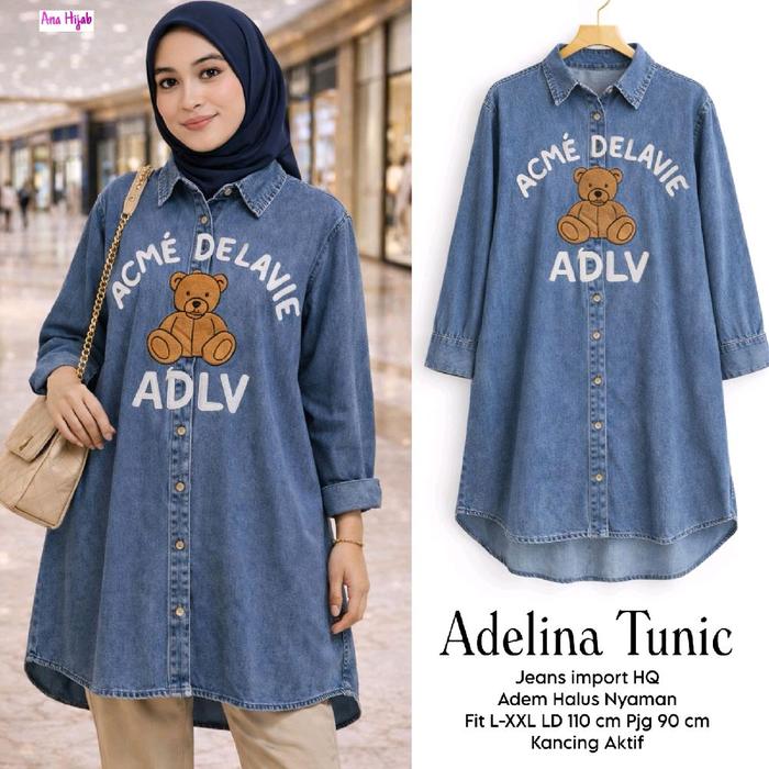 ADELINA TUNIK / TUNIK DENIM / ANA TUNIK