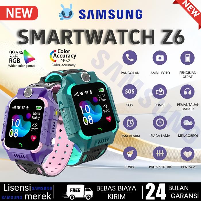 NEW Asli asli Garansi 24 bulan] jam tangan smartwatch Anak Waterproof Kids Smart Watch anak-anak SZ6