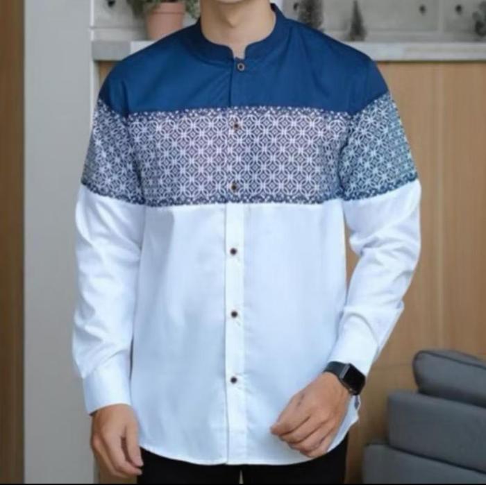 JASKO MANDARIN Baju Kemko Muslim Pria Lengan Pendek Koko Dewasa Katun Toyobo Ori Premium Slim-fit Mo