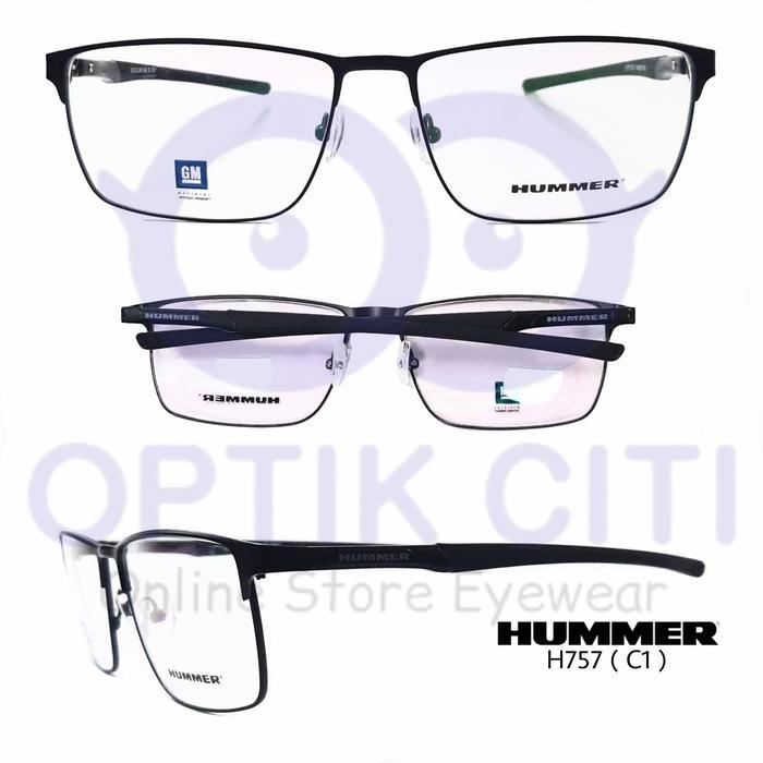frame kacamata pria original hummer 757 sporty ada pegas ringan