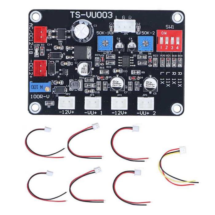 TS VU003 VU Meter Driver Board High-Frequency Low-Pass Adjust VU Meter Driver Panel Power Amplifier 
