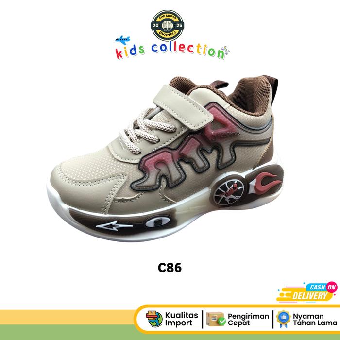 Sepatu Kets Anak Laki Perempuan Guangli C86 Karakter Nyaman Ringan