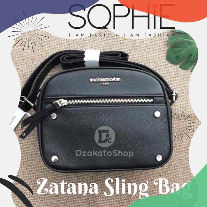 Tas Kondangan Pesta Mewah Selempang Wanita Sophie Martin Paris Zatana Neo Zatana Hitam Promo Terbaru