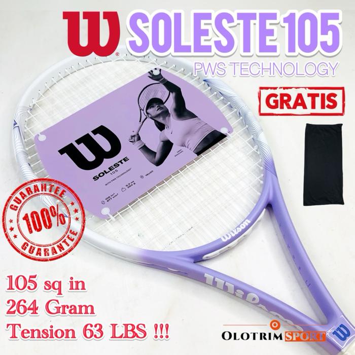 Raket Tenis WILSON SOLESTE 105 With PMS TECHNOLOGY Raket TENNIS ORIGINAL