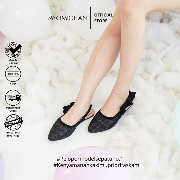 Ayomichan - Flat Shoes AYOMI Emma AYM443 Sepatu Flat Wanita / Sepatu Keren Wanita / Sandal Fuji / Sa