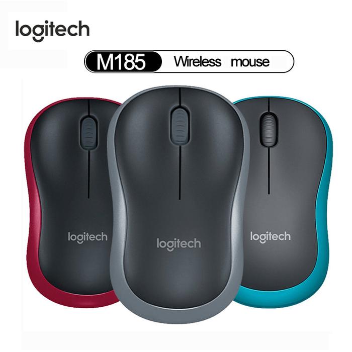 Logitech M185 Wireless Mouse Symmetric Design with USB Nano Receiver