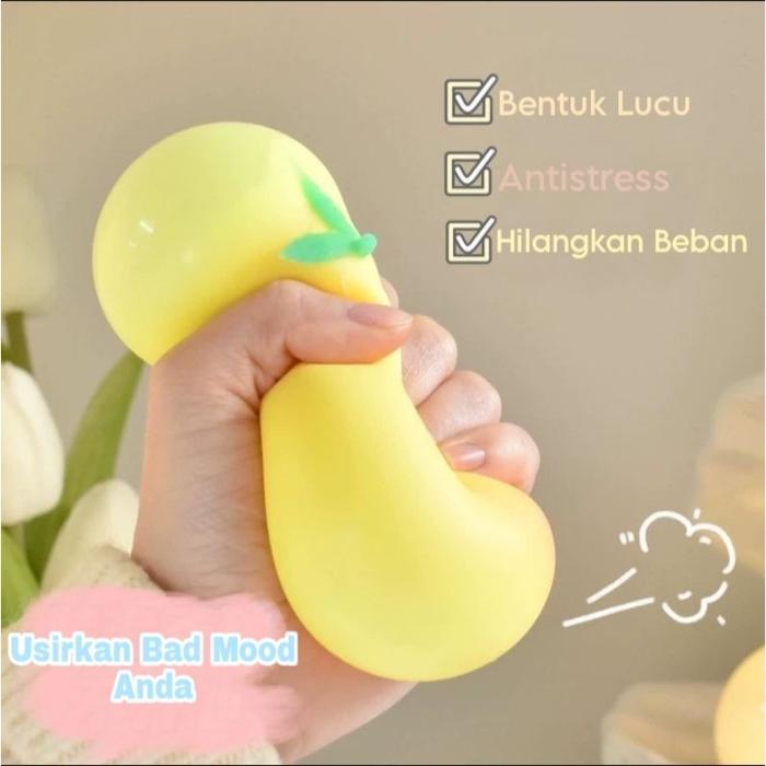Mainan Squishy Anti Stress bentuk Buah Peach Squishy Pencet-Pencet Squishy Jumbo Squishi Lucu Squish