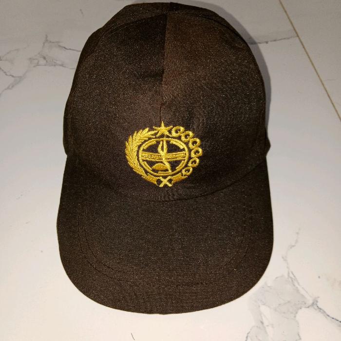 topi peramuka logo bordir belakang karet buat anak fasion