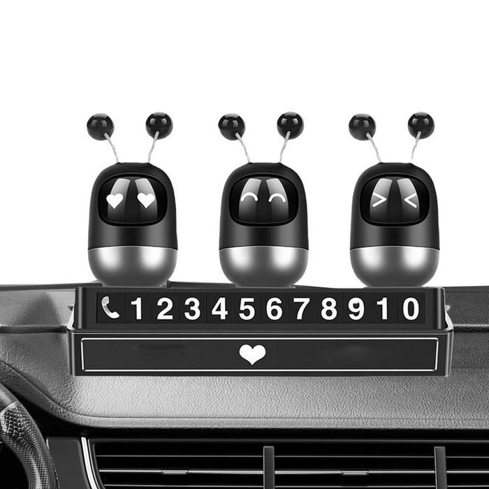 Temporary Parking Card Vehicle Aromatherapy Diffuser Robot Temporary