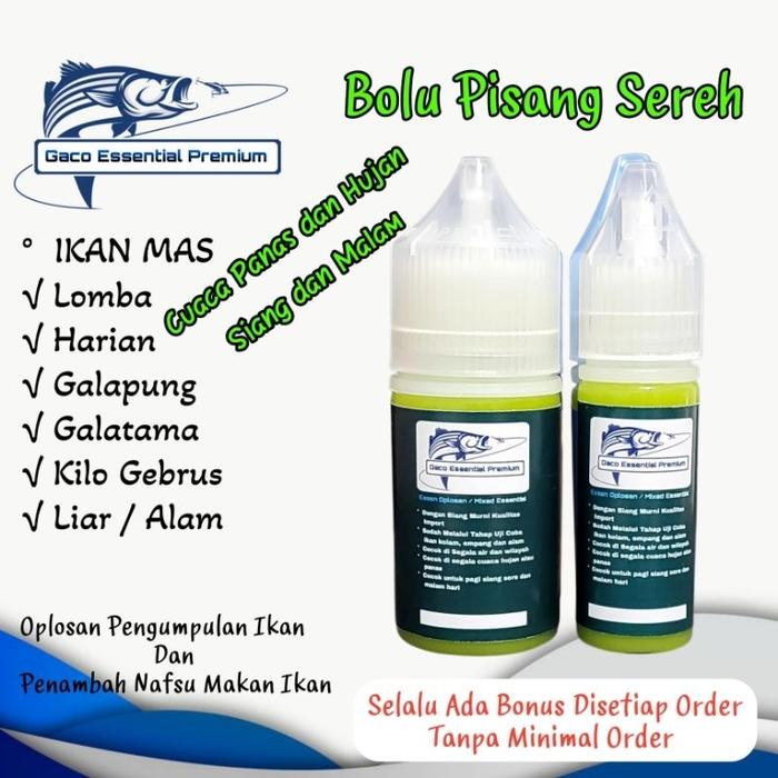 GACO Essen ikan mas BOLPISER BOLU PISANG SEREH Dijamin anti zonk