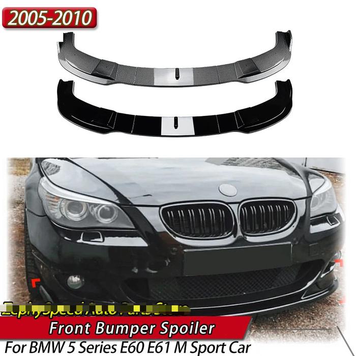 For BMW 5 Series E60 E61 M Sport 2005-2010 Car Front Bumper Lip Splitter Spoile Diffuser Body Kit Ex