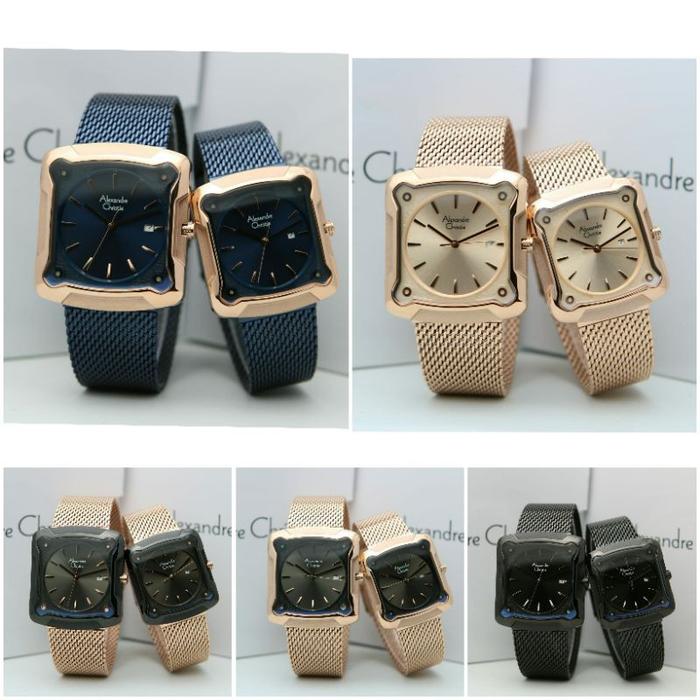 [COD✔] JAM TANGAN COUPLE ALEXANDRE CHRISTIE AC 3030 ORIGINAL GARANSI RESMI 1TAHUN